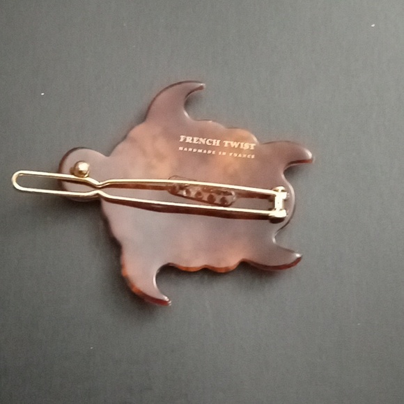 Tortoiseshell turtle hair clip and barrette - Picture 4 of 5